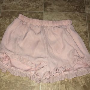 Pink soft shorts